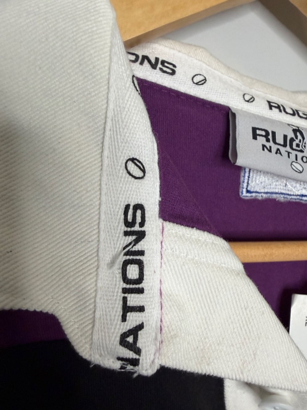Scotland Long Sleeve Rugby Shirt - Purple & Black - Picture 7 of 9